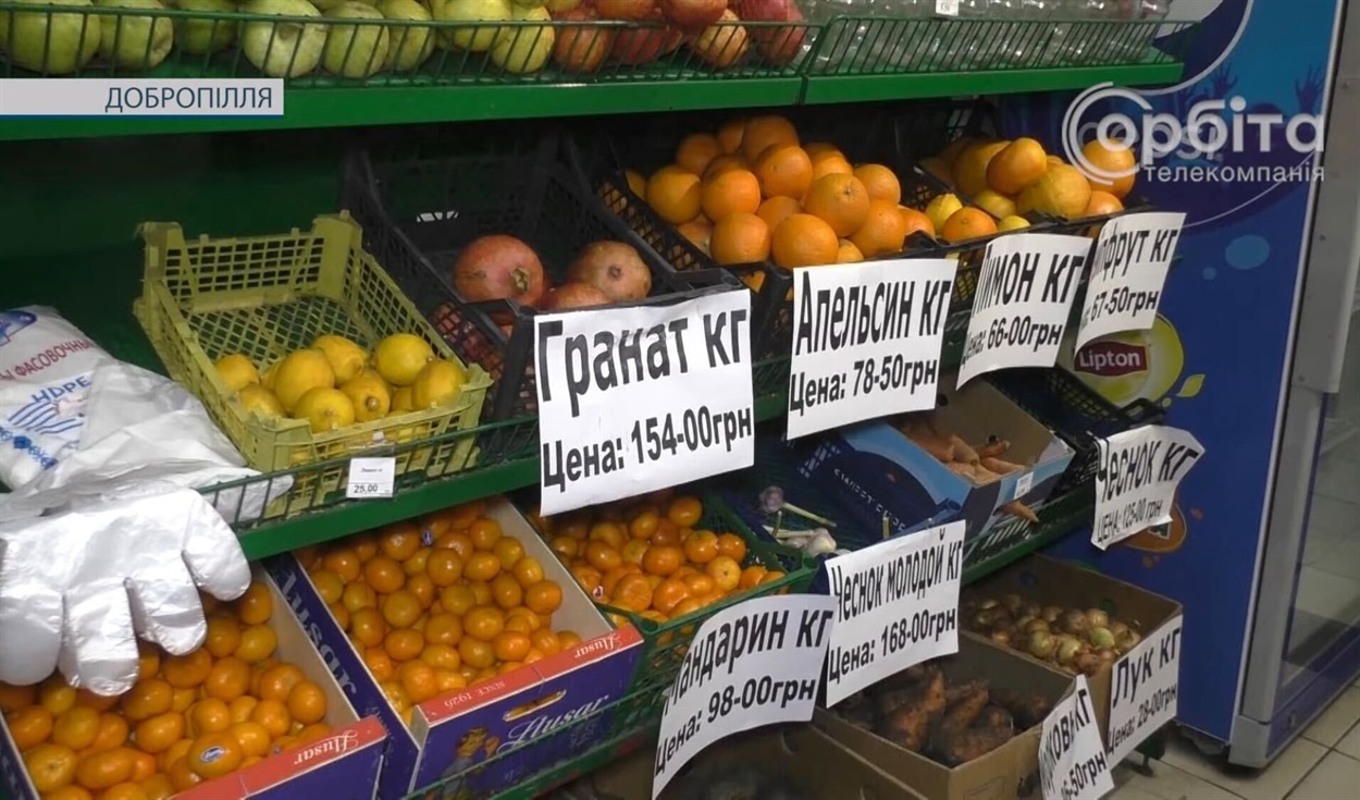 Ціни на фрукти 