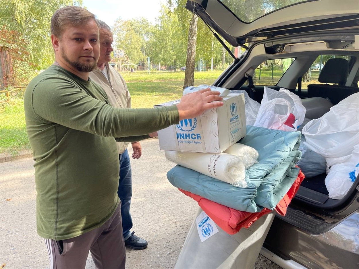 Сім’ї була надана допомога у вигляді матраців, подушок, набору гігієни, кухонного набору та рушників.
