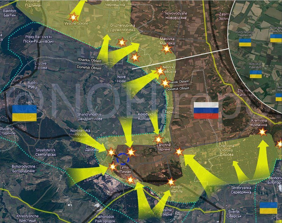 Карта бойових дій станом на ранок 30.09.2022