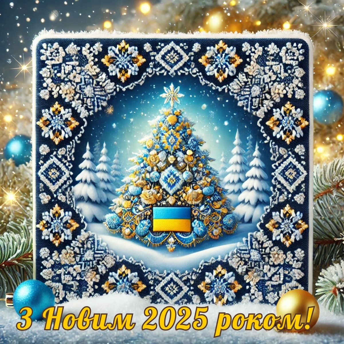 Ялинка вишиванка на Новий рік