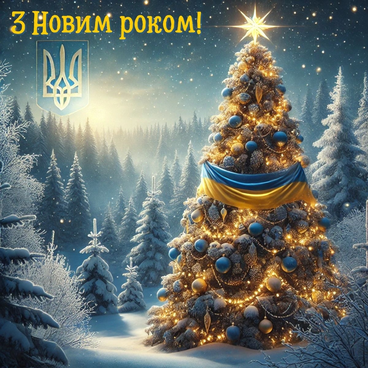 Листівка Новий рік 2025