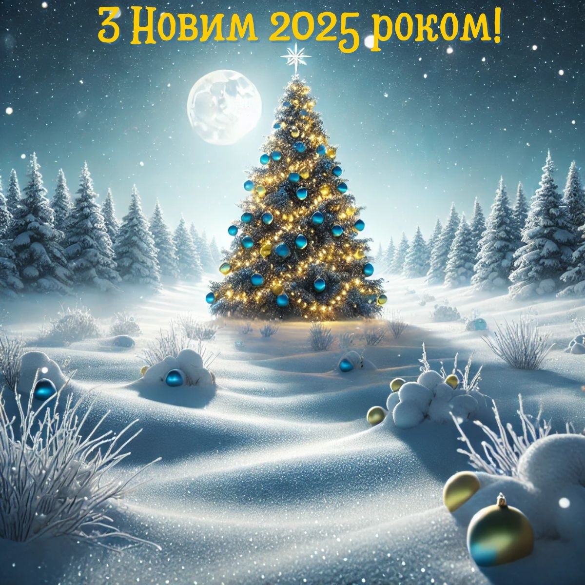 Зимова картинка з Новим роком