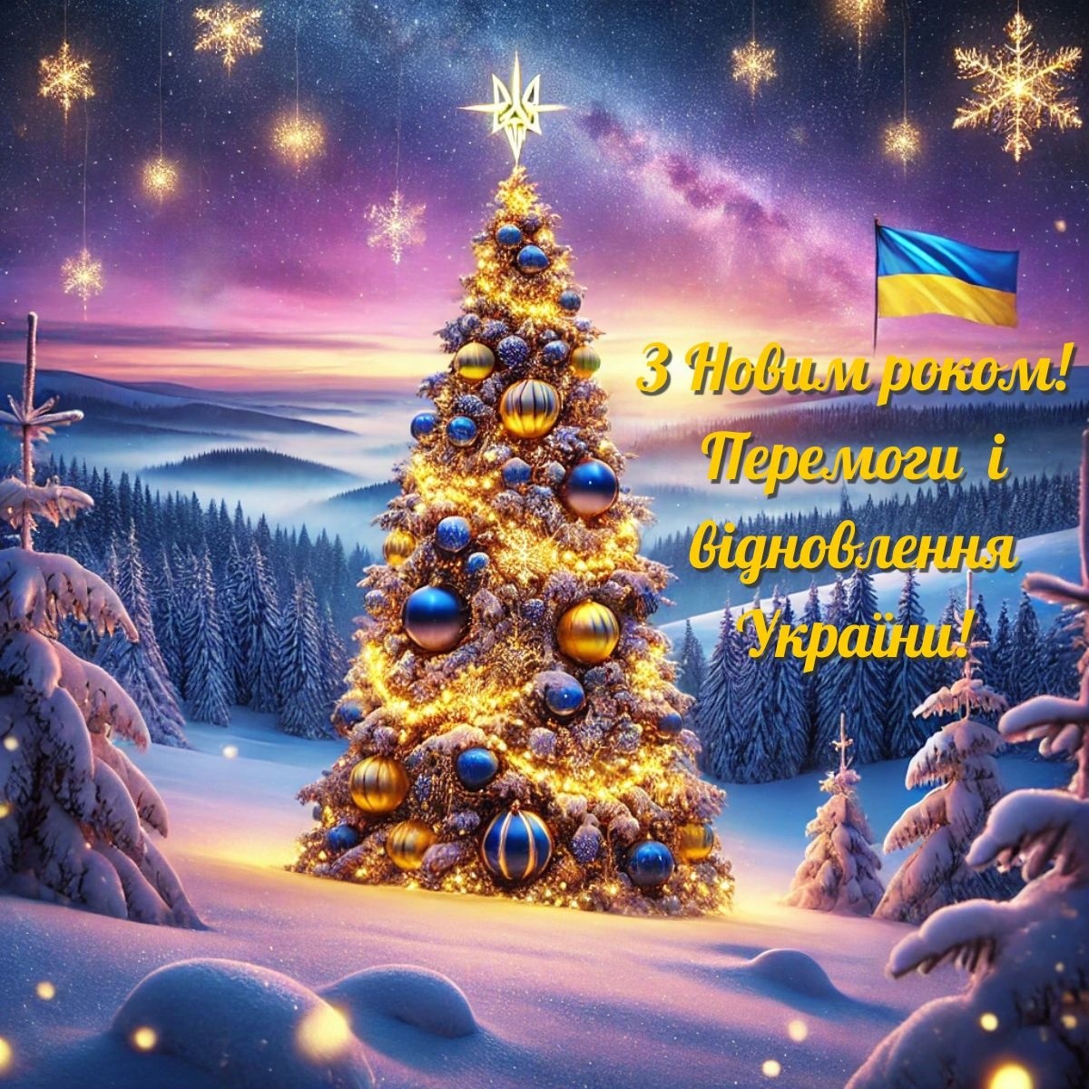 Привітання з Новим роком Україна
