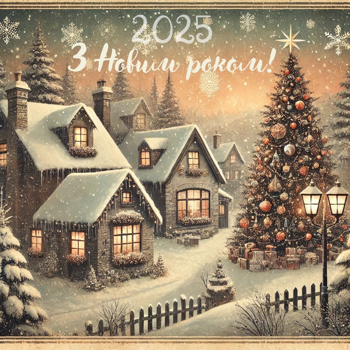 Ретро картинка до Нового року